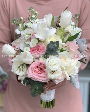 Bó hoa tay cô dâu Villea – T60
